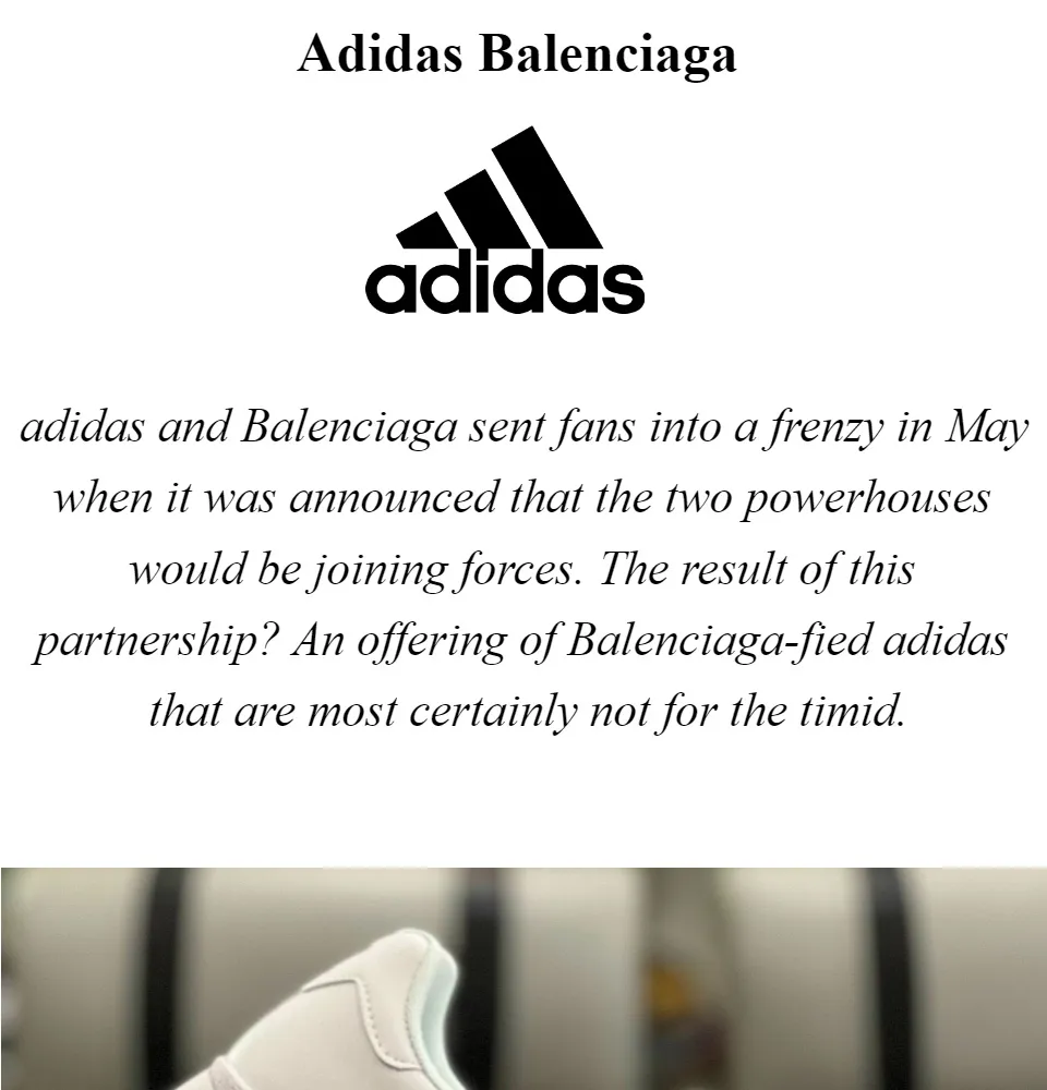 Balenciaga x Adidas Triple S Panelled Sneakers  Farfetch
