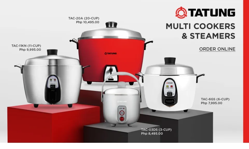 TATUNG TAC-10G(SA) White 10 Cups Multi-Functional Rice Cooker 