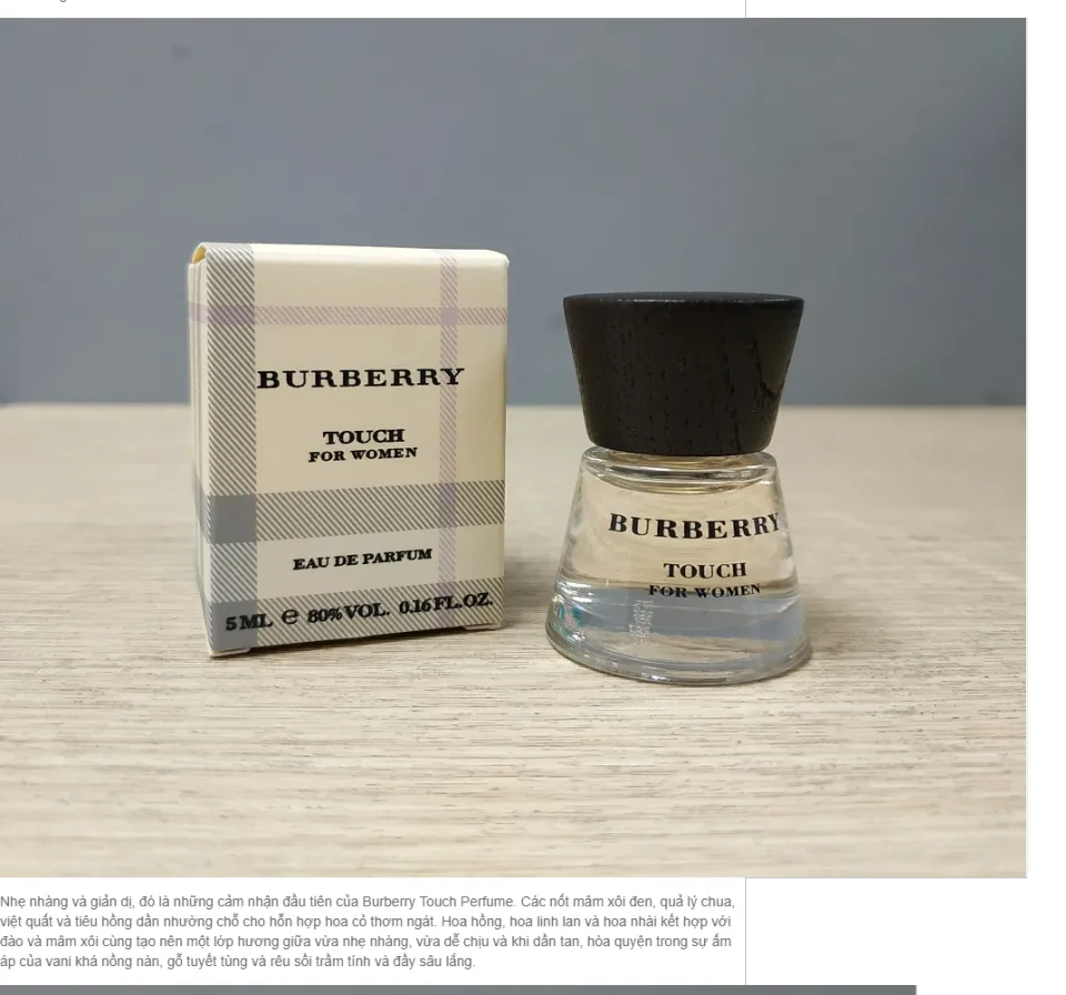 Nước hoa shop burberry touch 5ml