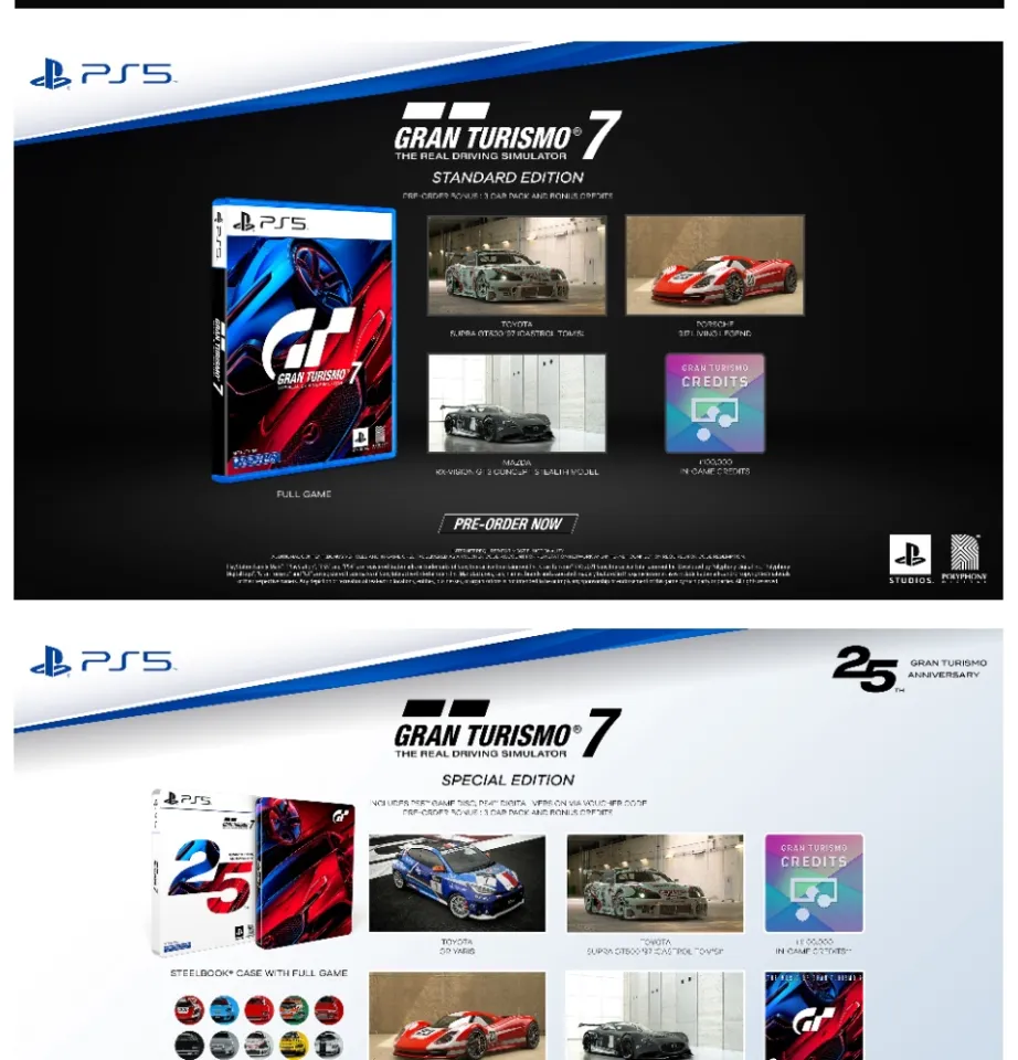 PS4/PS5 Gran Turismo 7 25th Anniversary Edition (R3)