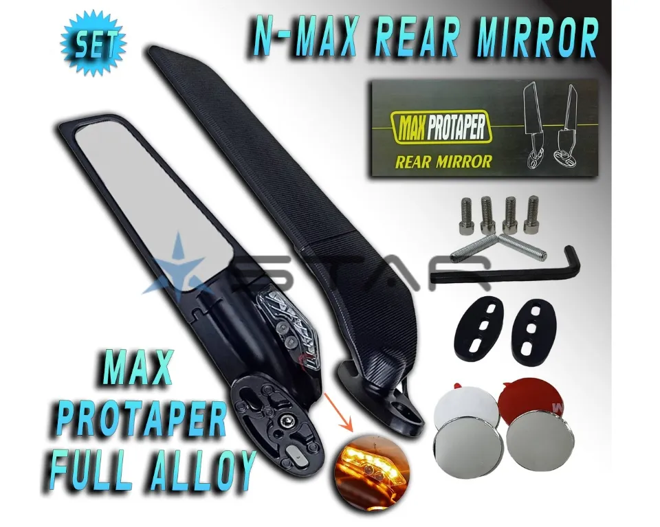 FREE SHIPPING MAX PROTAPER CNC Rotating REAR MIRROR 2PCS FOR N-MAX