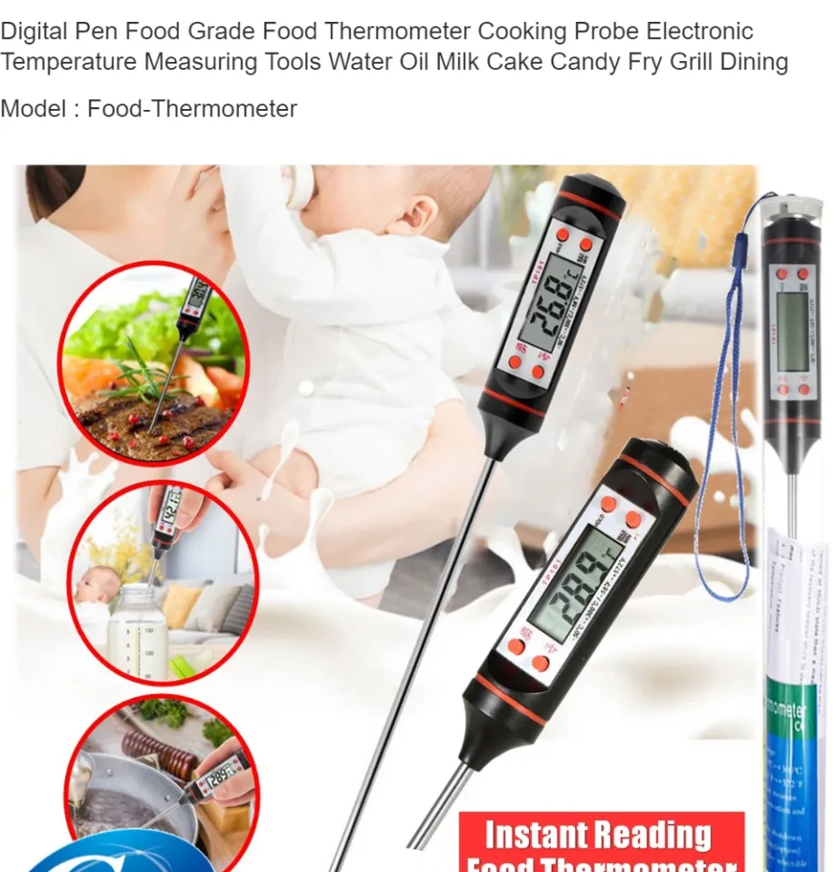 Kitchen Oil Thermometer BBQ Baking Temperature Measurement Electronic Food Thermometer  Liquid Temperature Pen