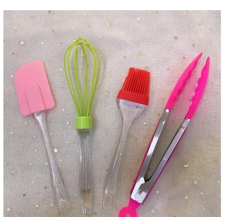 4pcs/set Silicone Baking Tools, Baking Spatula, Oil Brush, Egg Beater, Food  Tongs, Kitchen Supplies, Baking Supplies