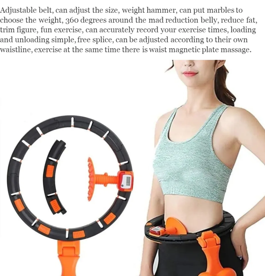 Magic Hoop Abdominal Exercise Loss Weights Fitness Hoop Home Massage Sports  Hoops Adjustable Waist Training Ring Belly Trainer - Sport Hoops -  AliExpress