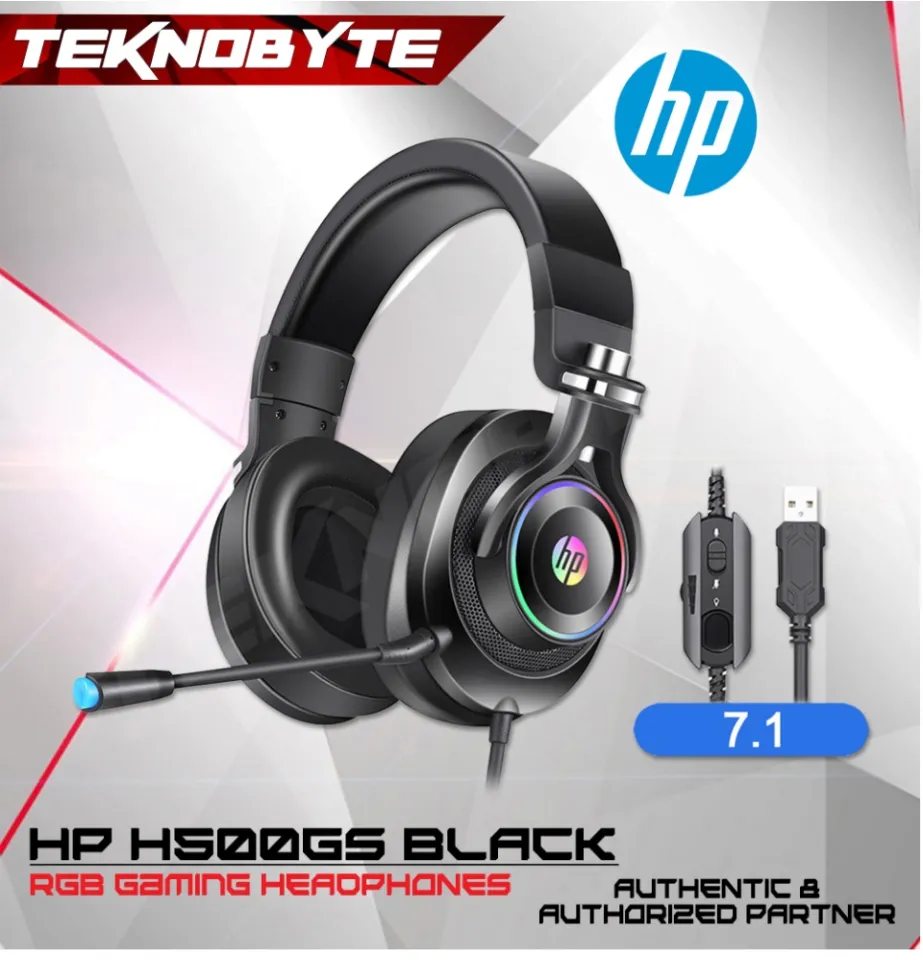 HP H500GS 7.1Ch Black Gaming Headsets Stereo Gamer Headphone With