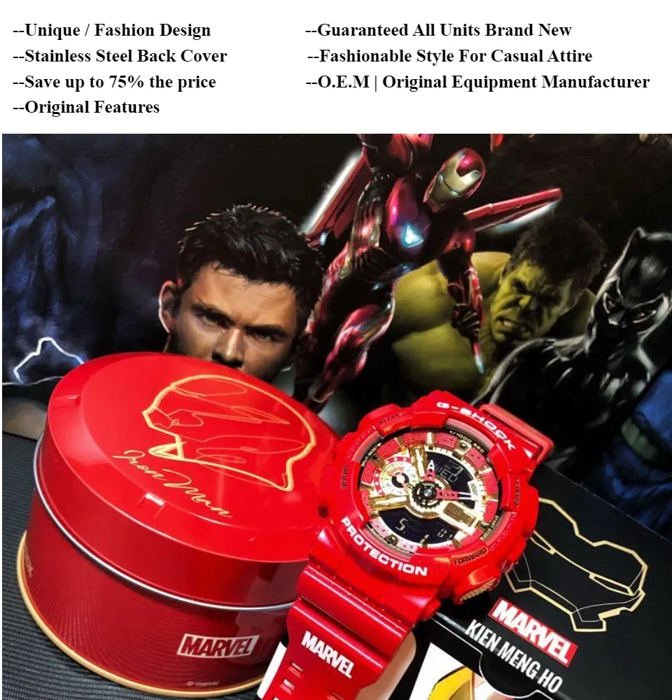 G shock hotsell marvel edition