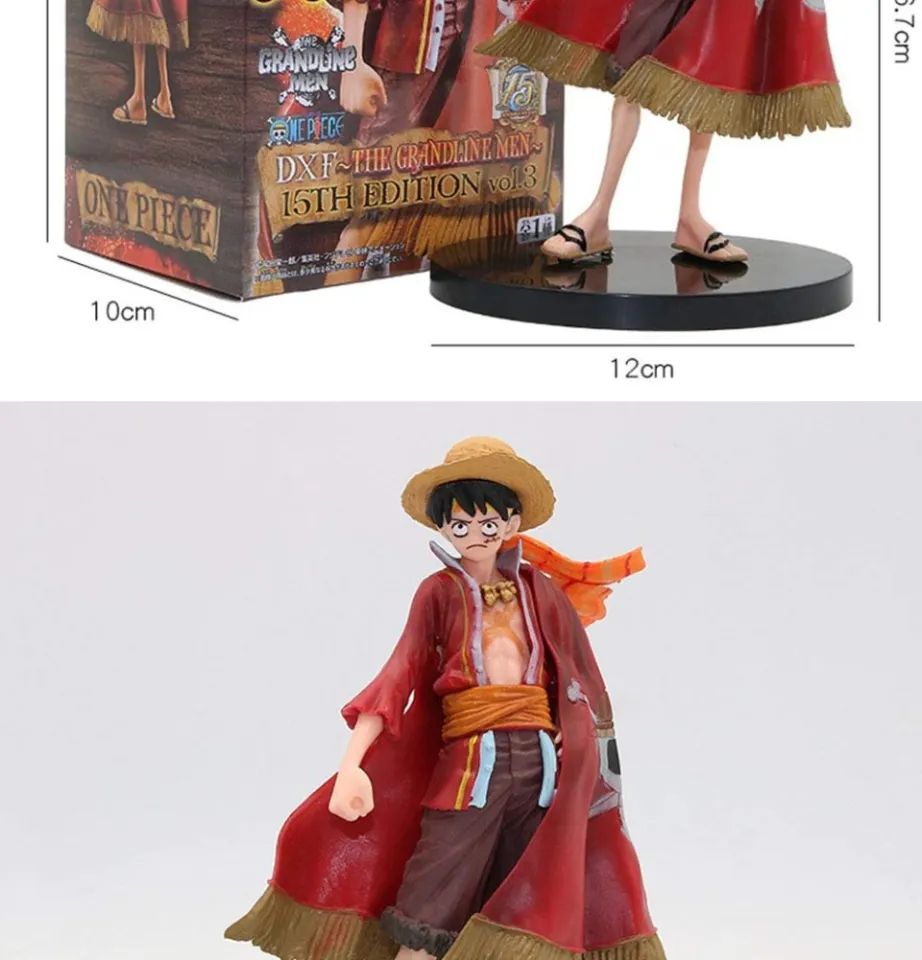 Anime DXF One Piece Film Gold Grandline Men 9pcs/set 15th Anniversary  Characters Luffy Figure Collection Toys