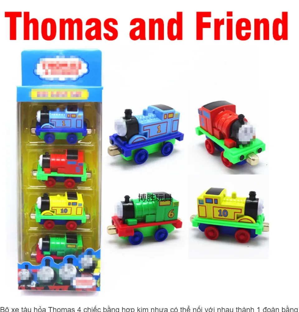 Mô hình Tàu hỏa Thomas bằng hợp kim nhựa đồ chơi trẻ em có thể nối ...