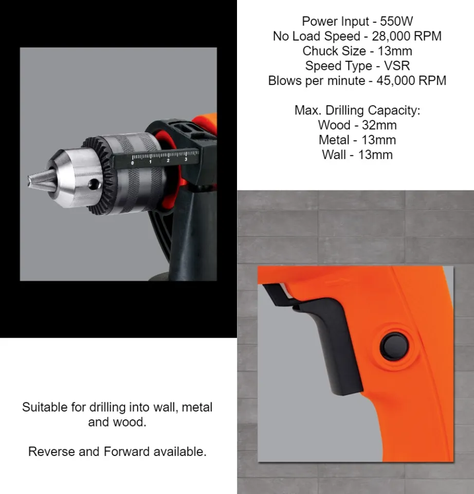 Black & Decker 13MM Impact Drill HD555K – AHPI