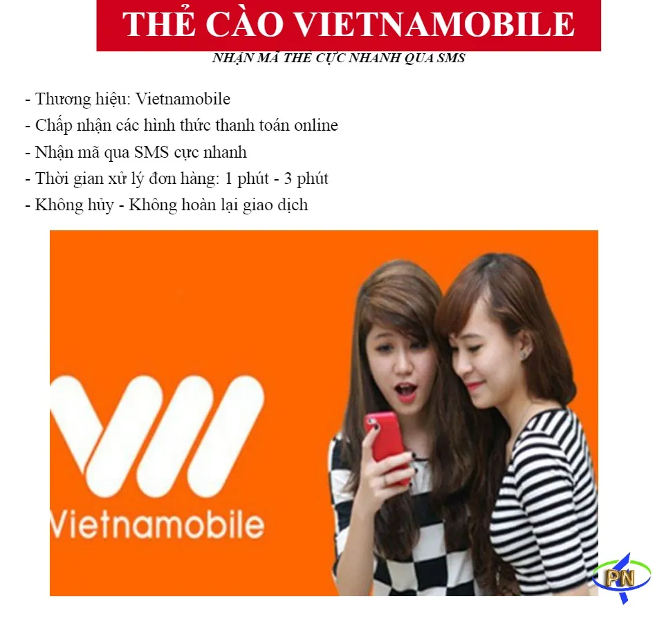 Thẻ Vietnamobile mang đến cho bạn sự tiện lợi trong việc nạp tiền và sử dụng dịch vụ di động. Hãy xem hình minh họa để biết thêm thông tin về những ưu đãi và giảm giá mới nhất cho việc mua và sử dụng thẻ Vietnamobile.