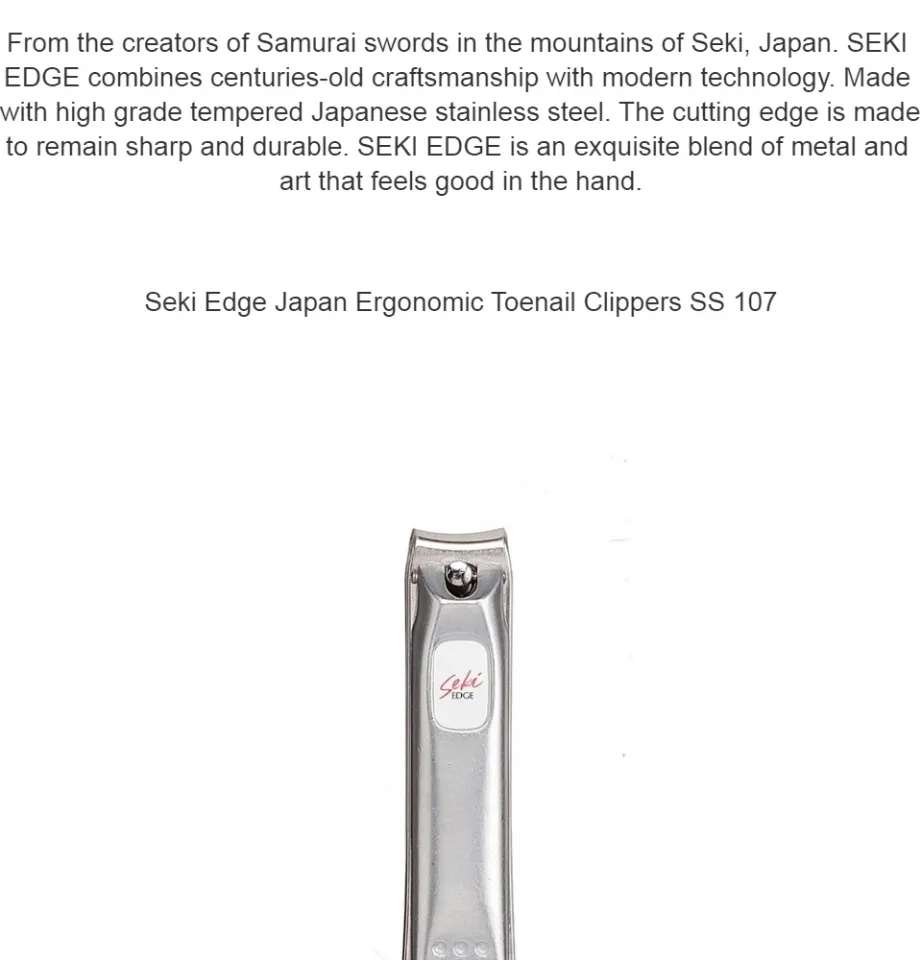 Seki Edge - Stainless Steel Toenail Clipper [SS-107]