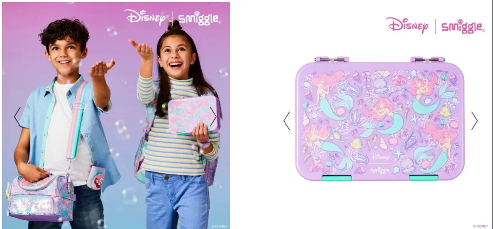 Smiggle - Disney Princess Medium Bento Lunch Box