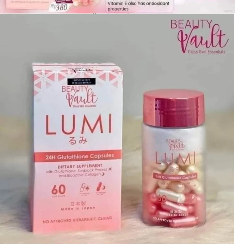 Beauty Vault LUMI 24H Glutathione Capsules, 60 Capsules – Basbox