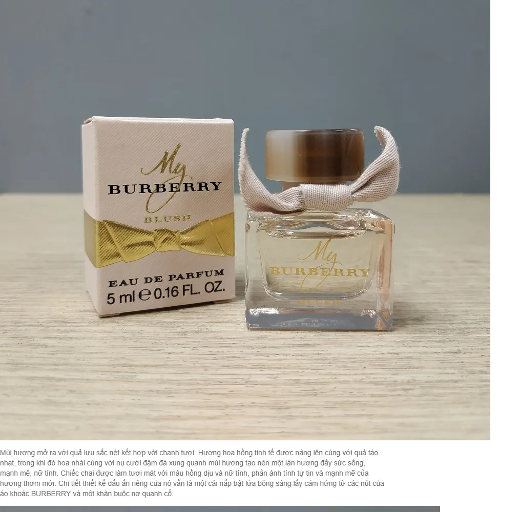 HCM]Nước hoa Nữ BURBERRY My Burberry Blush EDP 5ml 