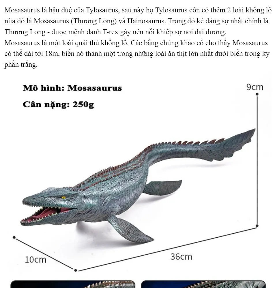 Giảm giá Đồ Chơi Mô Hình Khủng Long Mosasaurus Dành Cho Bé  BeeCost