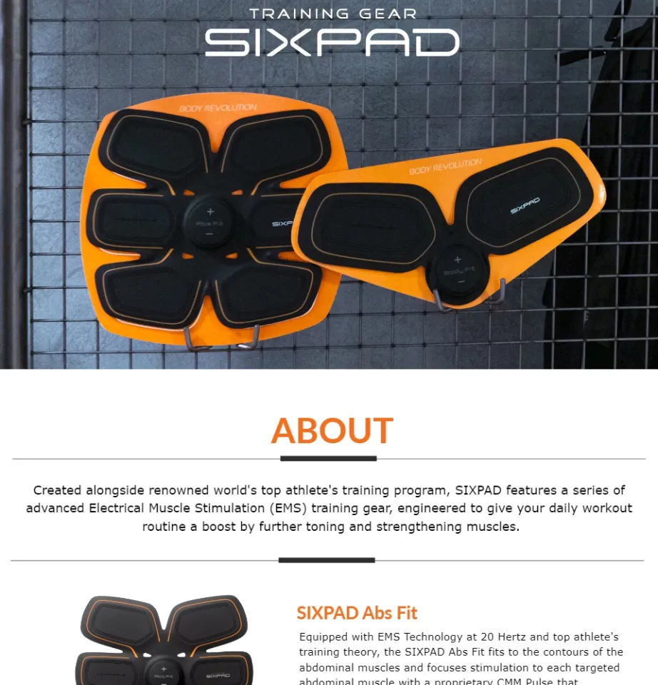 SIXPAD Abs Fit & Body Fit | Lazada Singapore