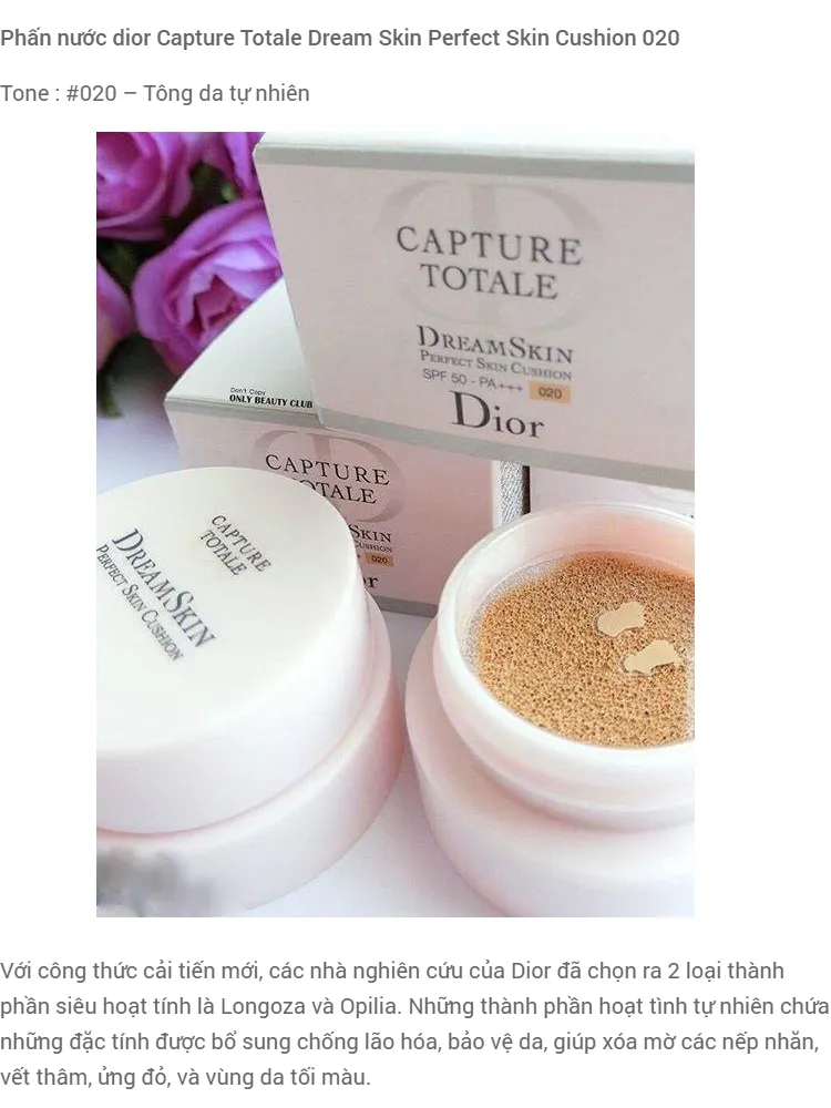 Christian Dior Capture Totale Dreamskin Perfect Skin Cushion SPF 50 With  Extra Refill a Argentina CosmoStore Argentina