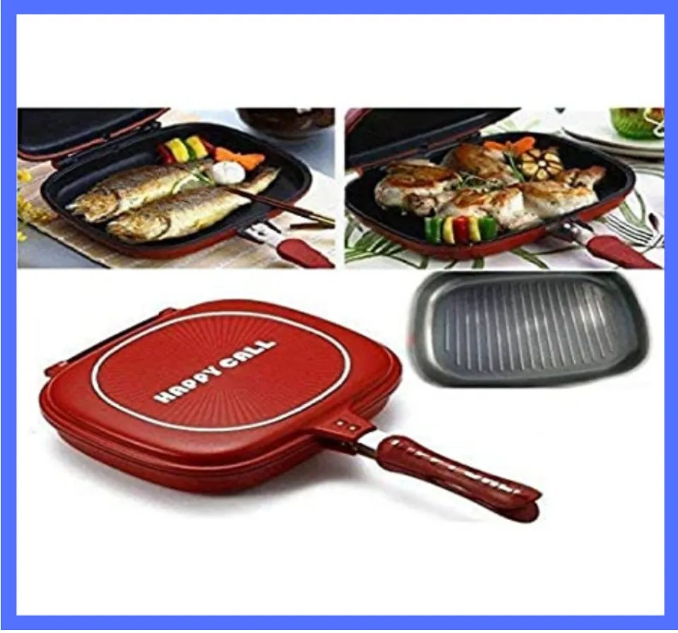 Happycall - Nonstick Double Pan, Omelette Pan, Flip Pan, Square