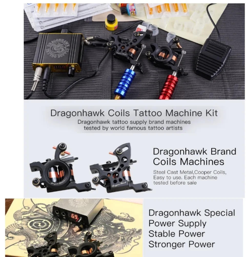 ITT DragonHawk Tattoo Coil Gun Machine WQ3029  Amazonin Beauty