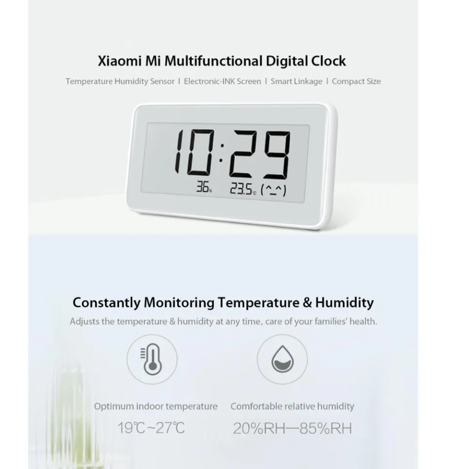 Xiaomi Smart clock temperature and humidity meter: full