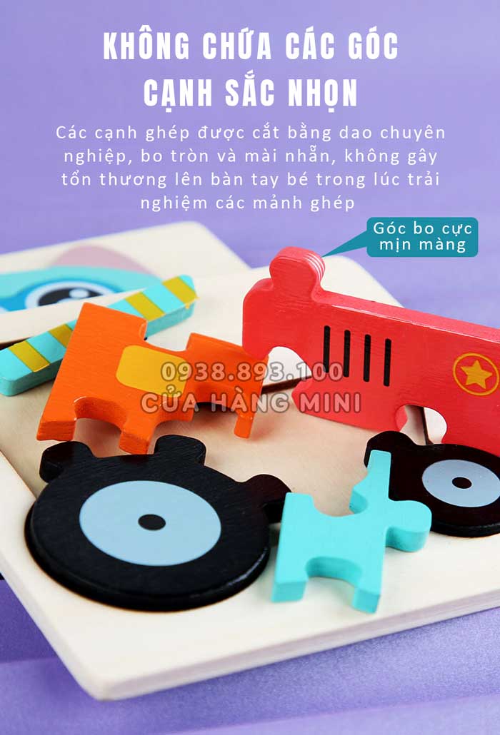 Đồ Chơi Xếp Hình Bằng Gỗ Phát Triển Tư Duy