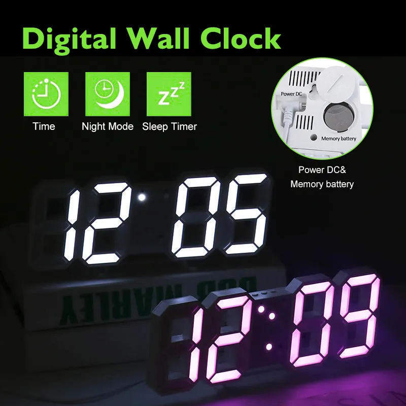 Acrylic Digital LED Number Clock ABCD Mart BD