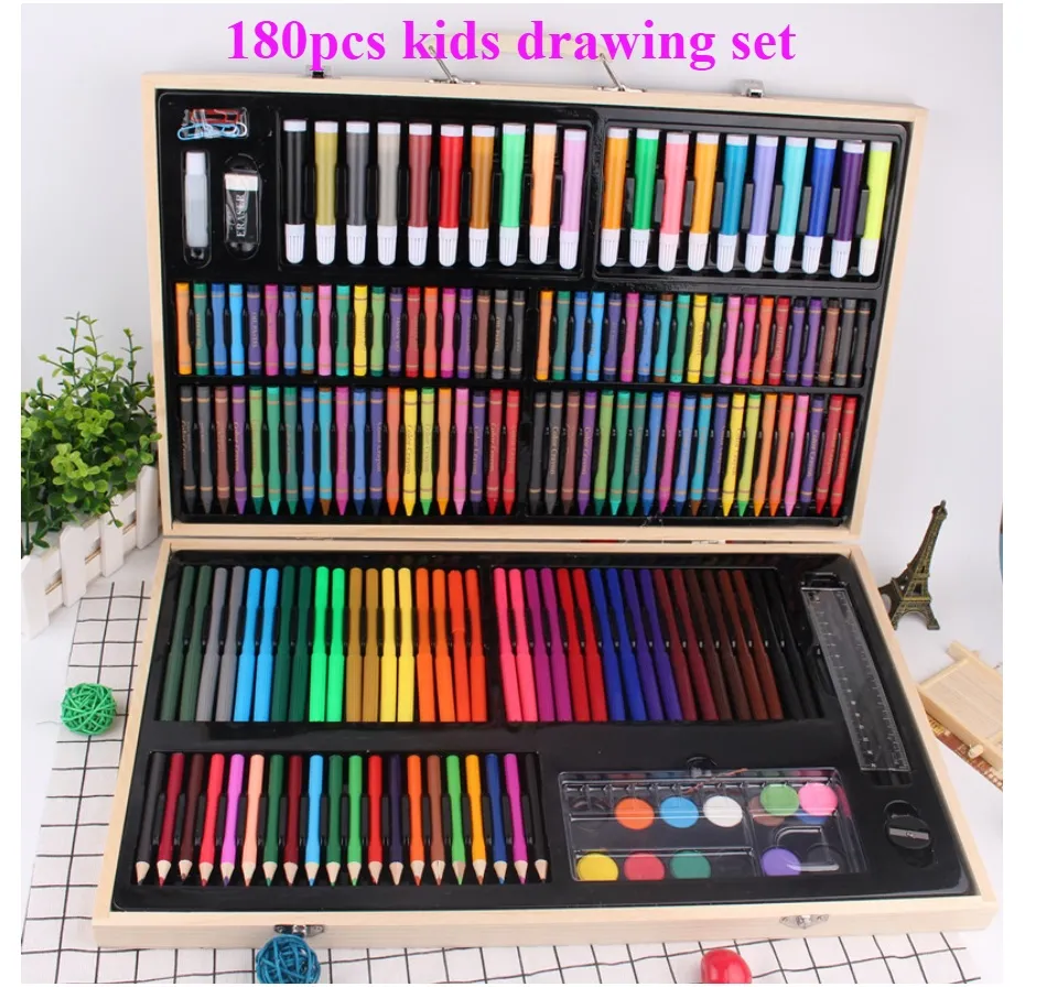 180 Pcs Art Set Children/Kids Coloring Drawing Painting Arts & Crafts –  School2Office