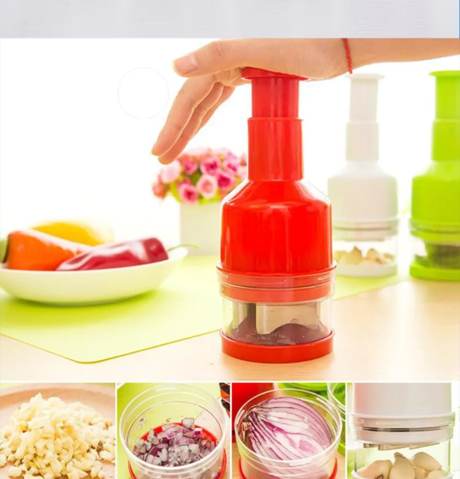 Food Chopper, Easy to Clean Manual Hand Vegetable Chopper Dicer, Dishwasher  Safe Slap Onion Chopper - for Veggies Onions Garlic Nuts Salads