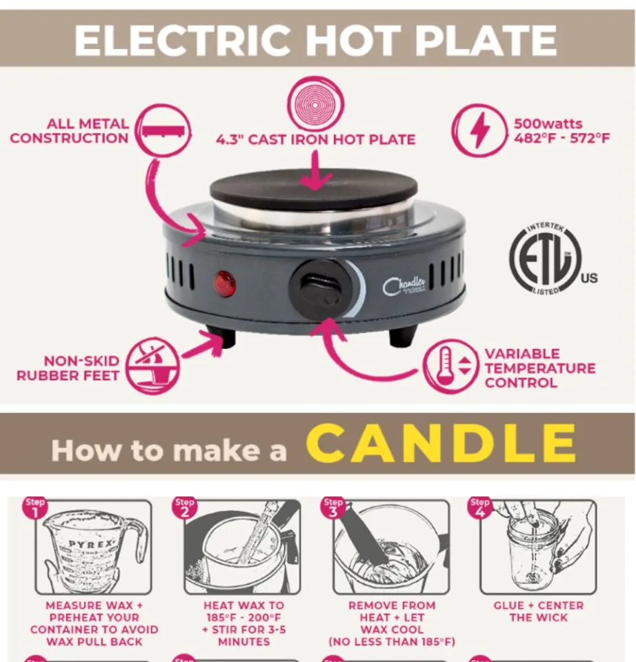 Candle Making Kit With Electronic Hot Plate,Candle Making Tools
