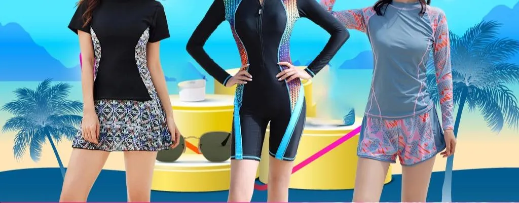 LYSEACIA M-XXXL Women Sports Swimwear Plus Size Two Piece Swimsuit Short  Sleeve Swimsuits Girl Summer Beachwear Stripe Stretch Padded Swim Wear with  Sponge Pads
