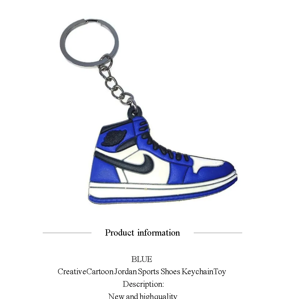 Creative Cartoon Jordan Sports Shoes Keychain Toy(BLUE) | Lazada PH