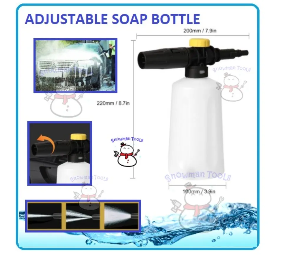 SOAP BOTTLE CONTAINER FOR BLACK AND DECKER BOSCH HIGH PRESSURE