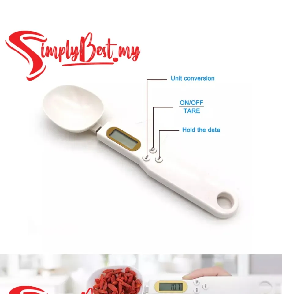 Portable Digital Measuring Spoon Electronic Kitchen Scale 500g 0.1g Lcd  Display Digital Spoon Scale Baking Kitchen Gadget Tools - Measuring Spoons  - AliExpress