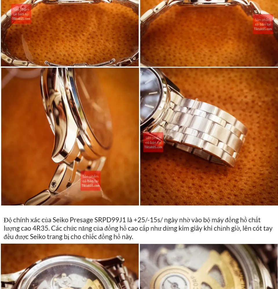 Đồng hồ Seiko nam cao cấp Presage Cocktail SRPD99J1 Made in Japan - size  38mm kính sapphire chống trầy bảo hành 12 tháng - SARY149 