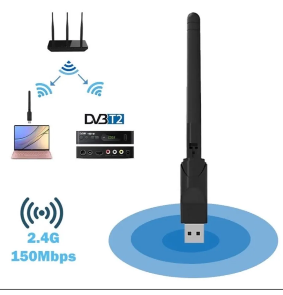 150mbps] DVB T2 Wifi Adapter Wifi Dongle Wifi Receiver for TV Box