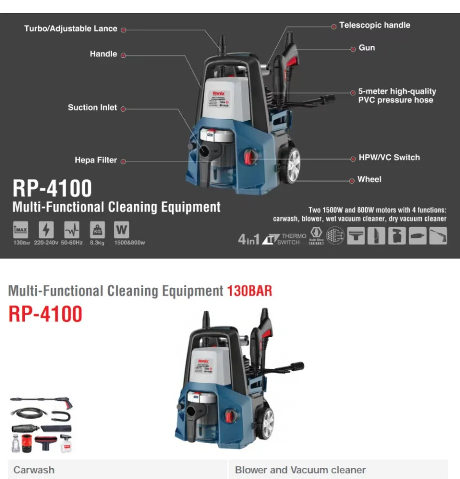 Ronix RP-4100, Multifunctional Cleaning Equipment