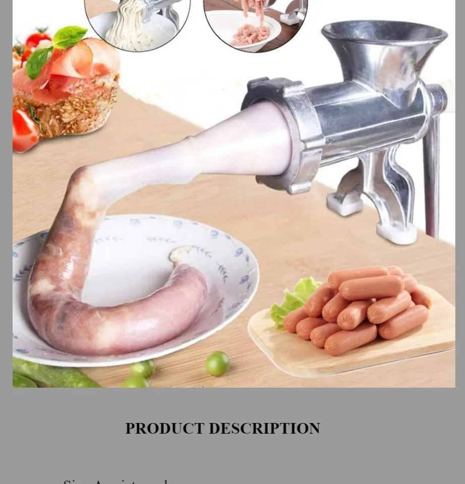 Meat Grinder Aluminum Alloy Household Manual Hand Meat Vegetable Mincer  Machine Kitchen Tool Labor Saving Grinding Meat Pepper 