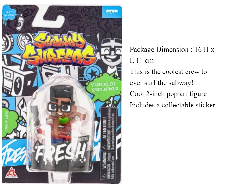  Subway Surfers, 'Shorties' Collectible 2 Mini Figures