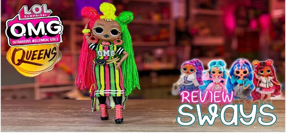 LOL Surprise OMG Queens Sways fashion doll with 20 Surprises Including  Outfit and Accessories for Fashion Toy Girls Ages 3 and up, 10-inch doll 