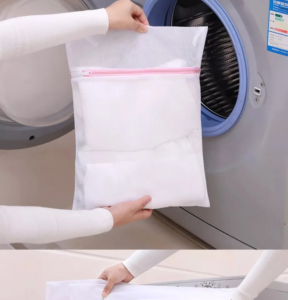 Zippered Mesh Laundry Bag Polyester Laundry Wash Bags Coarse Net Laundry  Basket Laundry Bags for Washing Machines Mesh Bra Bag