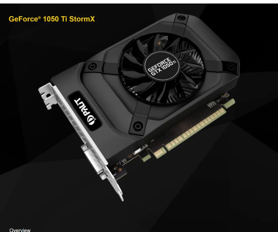 Palit GeForce GTX 1050 TI StormX Videocard 4gb 128bit Pcie DDR5