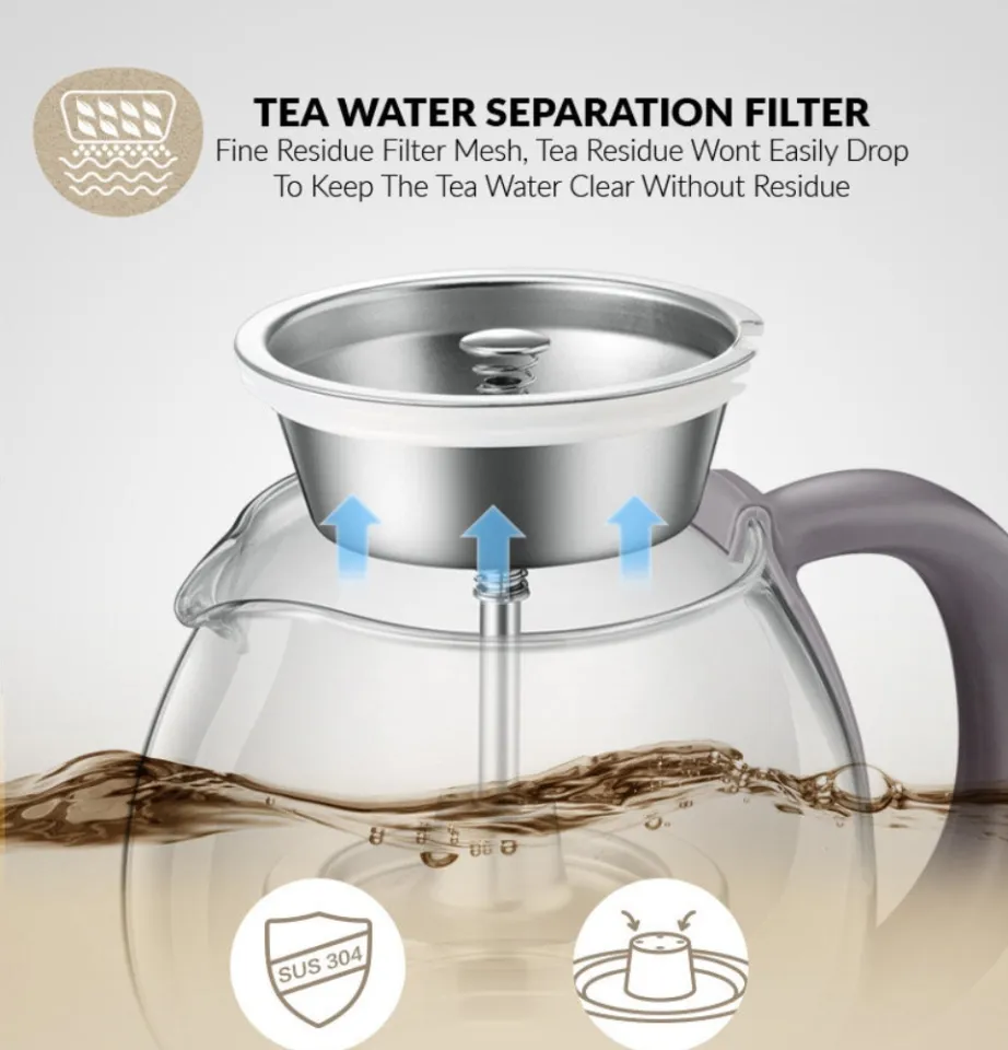 Bear 1L Electric Teapot Electric Kettle Infuser Pot With Filter