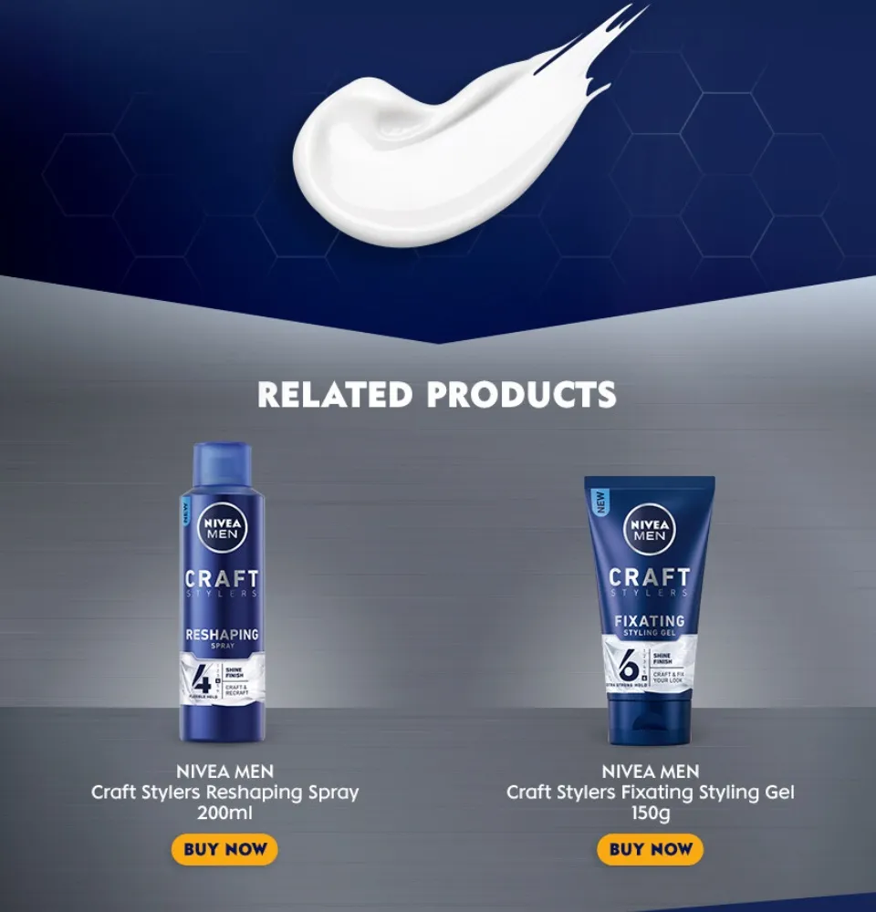 NIVEA MEN Styling Cream - 150g | Hair Gel | Hair Spray | Hair Cream |  Strengthen hair | Lazada