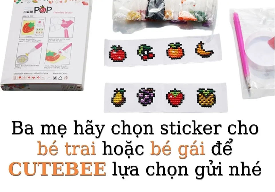 Tranh STICKER ĐÍNH ĐÁ handmade DIY nhiều chủ đề Công chúa, Siêu ...