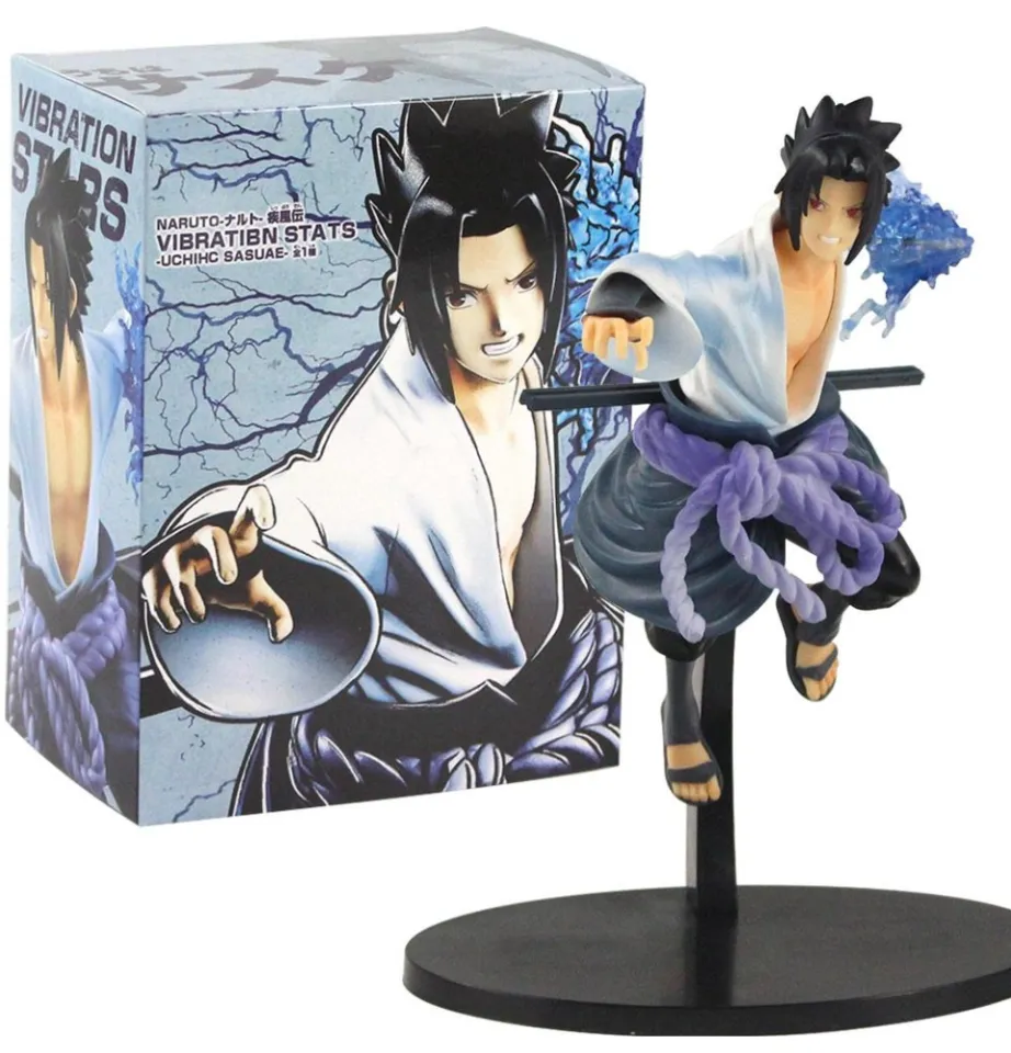 Bandai NARUTO Anime Uchiha Sasuke Figura Altura 24cm PVC Material Desktop  Decoração Coleção Periférica Estatueta Uma Peça - AliExpress