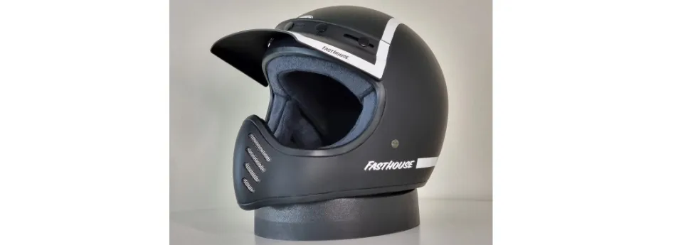 Bell Helmet Moto-3 (Fasthouse Old Road Matte Gloss Black/White