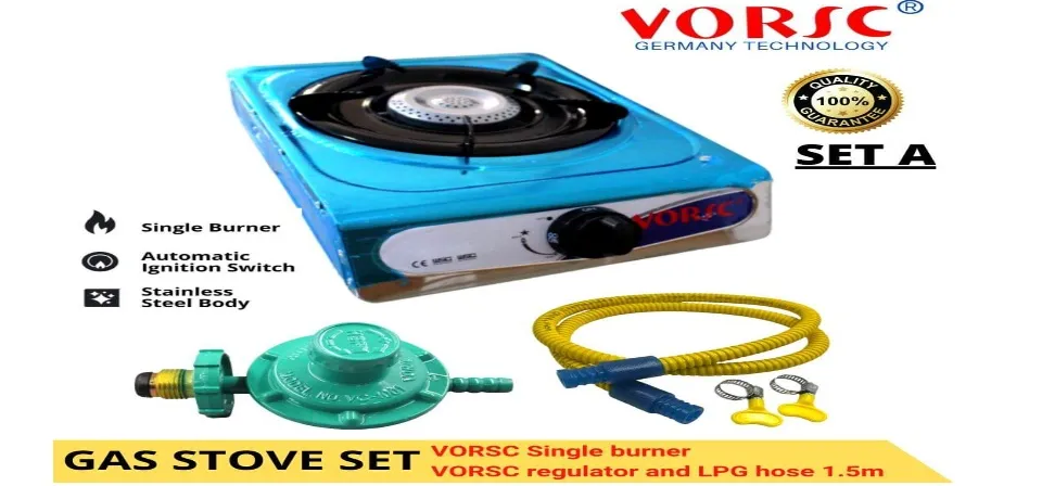 Propane Gas Stove 1 Burner Gas Stovewith Adjustable Regulator and