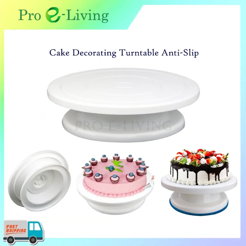 Adjustable Nonslip Rotating Cake Stand Diy Decorating Turntable