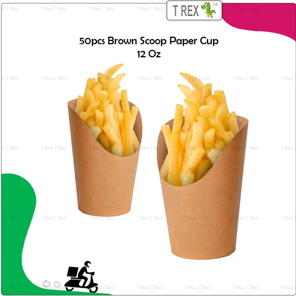 Kraft Paper Fries scoop Cup