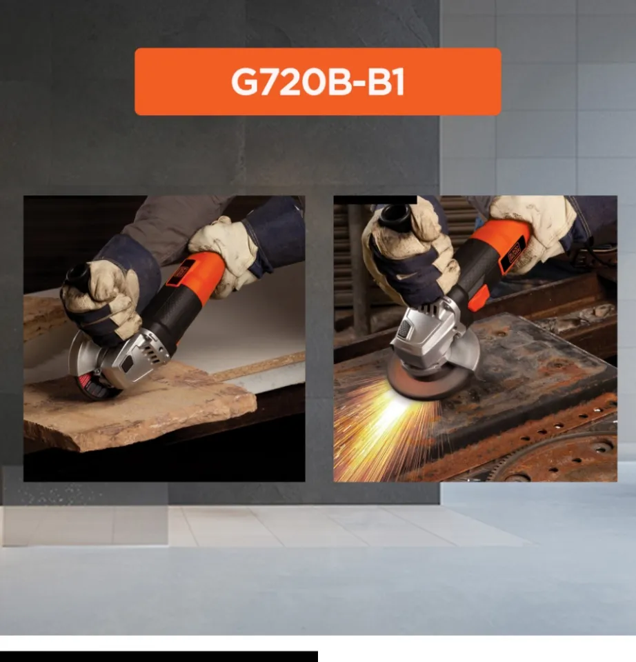 Black+Decker G720B-B1 Angle Grinder